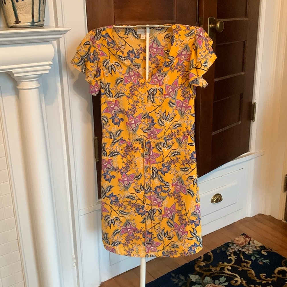 Maison Jules tie waist flutter sleeve‎ dress. Worn once.